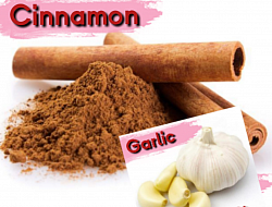 Cinnamon powder and Garlic